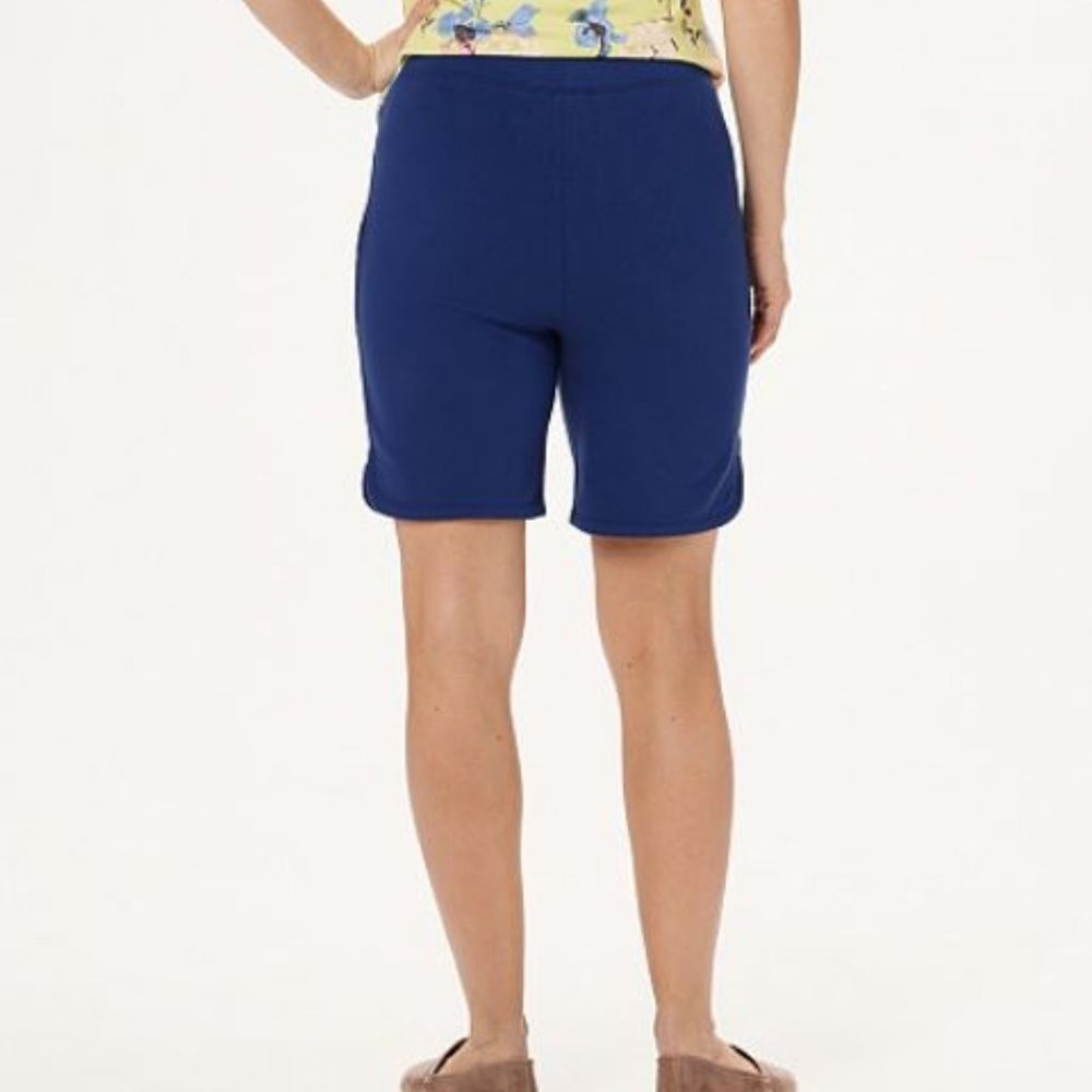 Denim & Co French Terry Pull-On Shorts 8" Inseam - Picture 2 of 2
